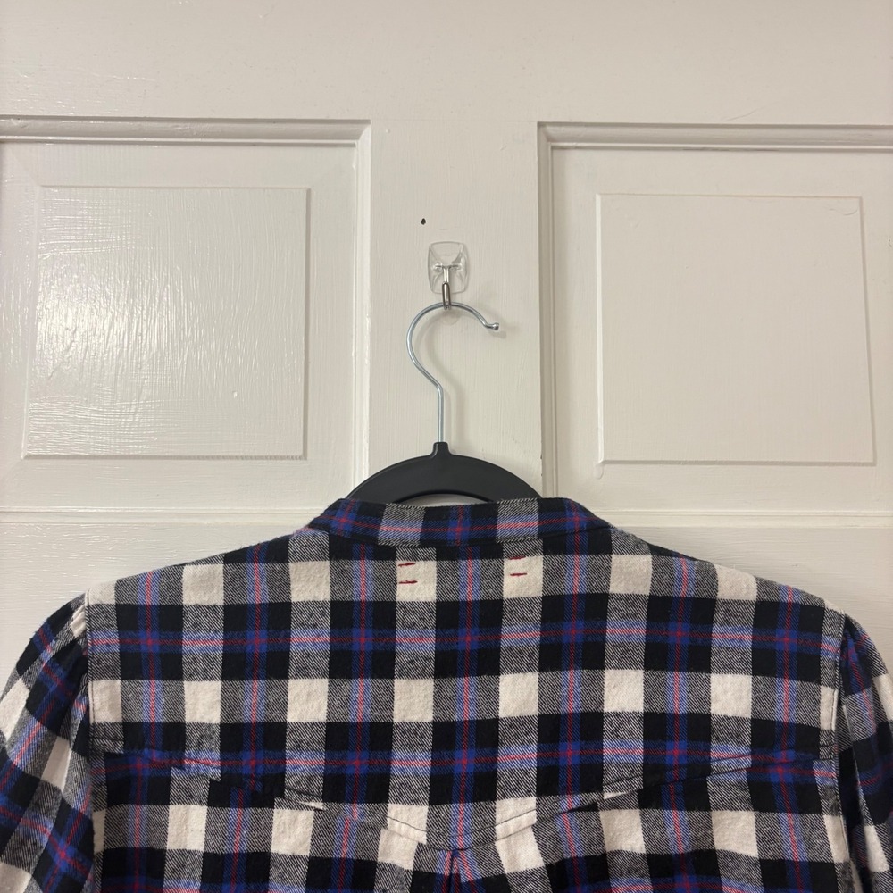 Xirena Jesse Plaid Flannel Gathered Yoke Shirt S Cotton Boho Western Cabincore - Picture 6 of 10